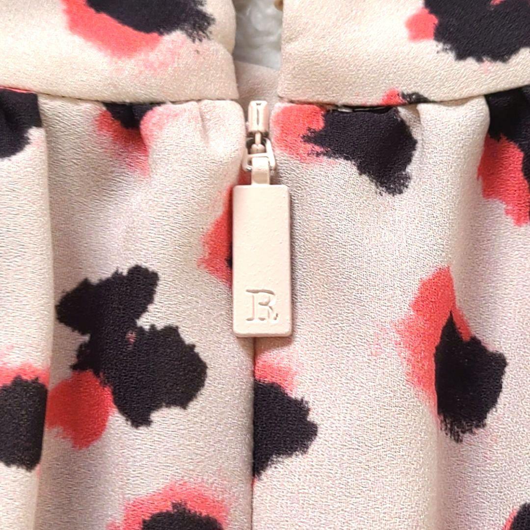 【希少】　2024年製　ルネ　ワンピース　レオパード　フリル　フレア　Aライン