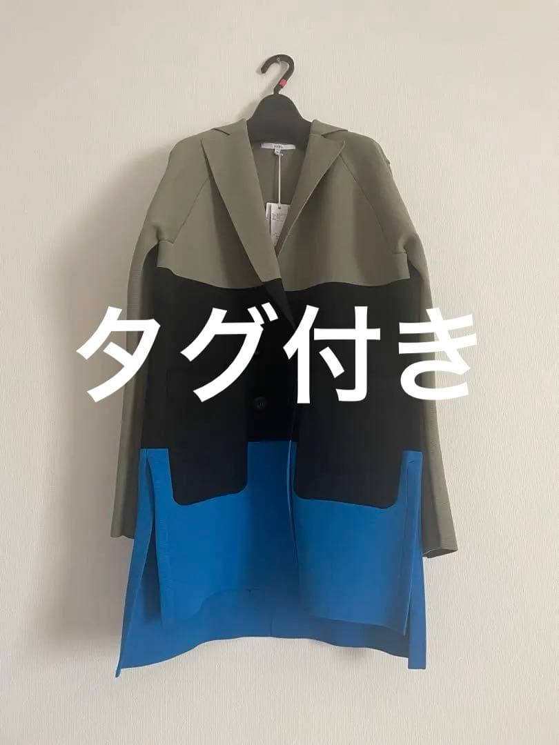 スクエアショルダーニットジャケット