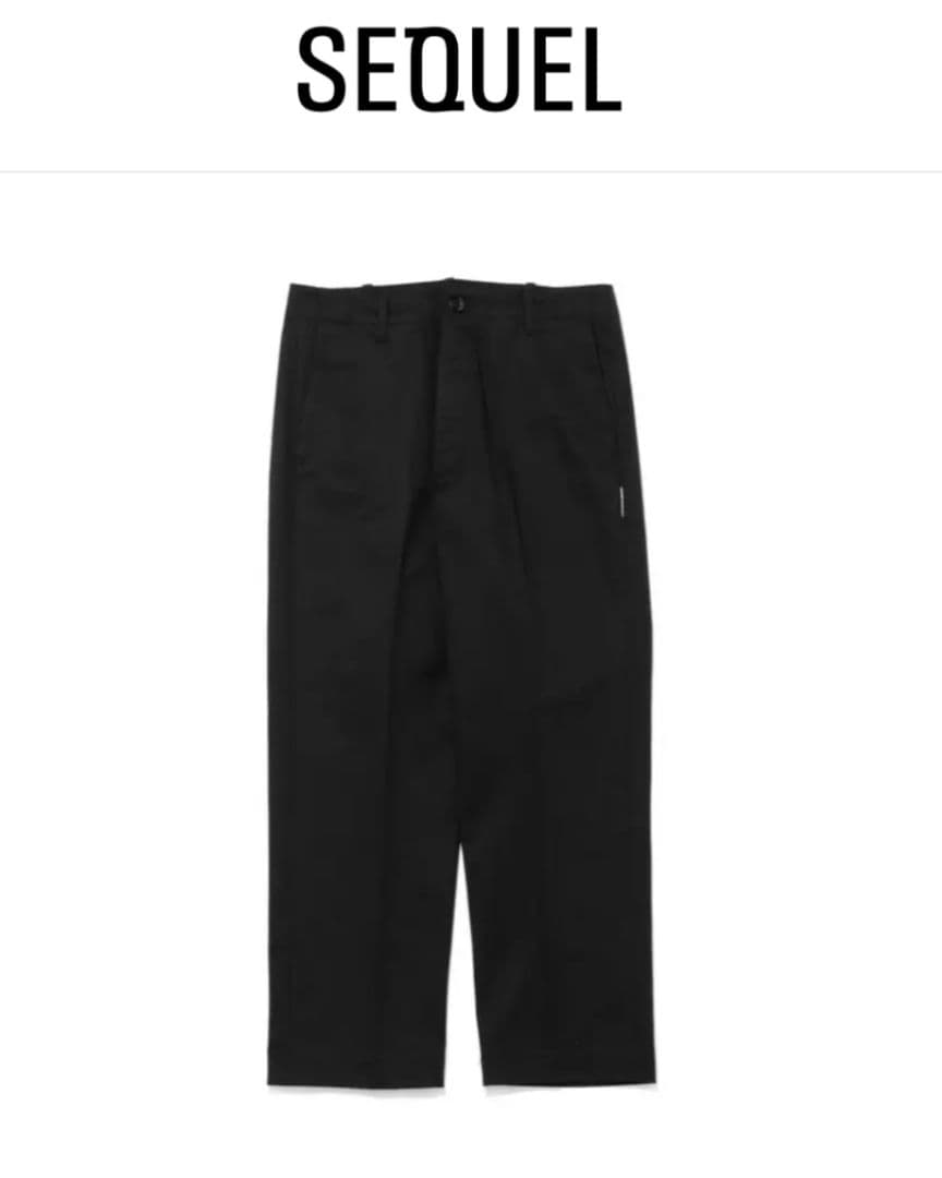 パンツ SEQUEL 2025AW CHINOPANTS(TYPE-F) Black