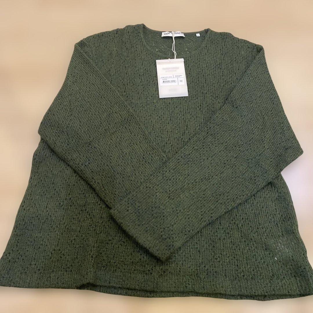 トップス OUR LEGACY DOUBLE LOCK U NECK MOOR GREEN