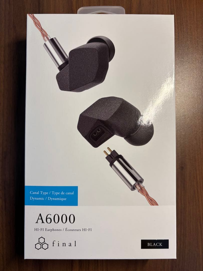 【新品・未開封】final A6000 ブラック 有線イヤホン
