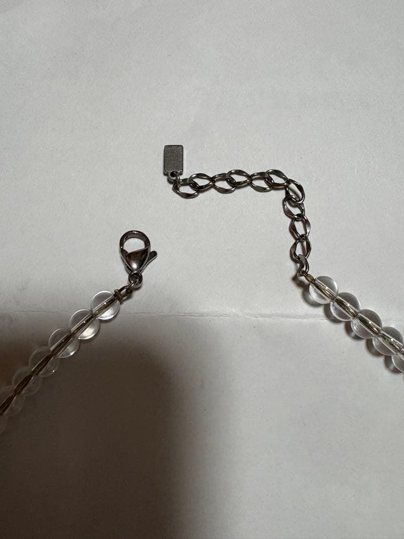 ファイテン　水晶ネックレス(5mm玉) 40cm