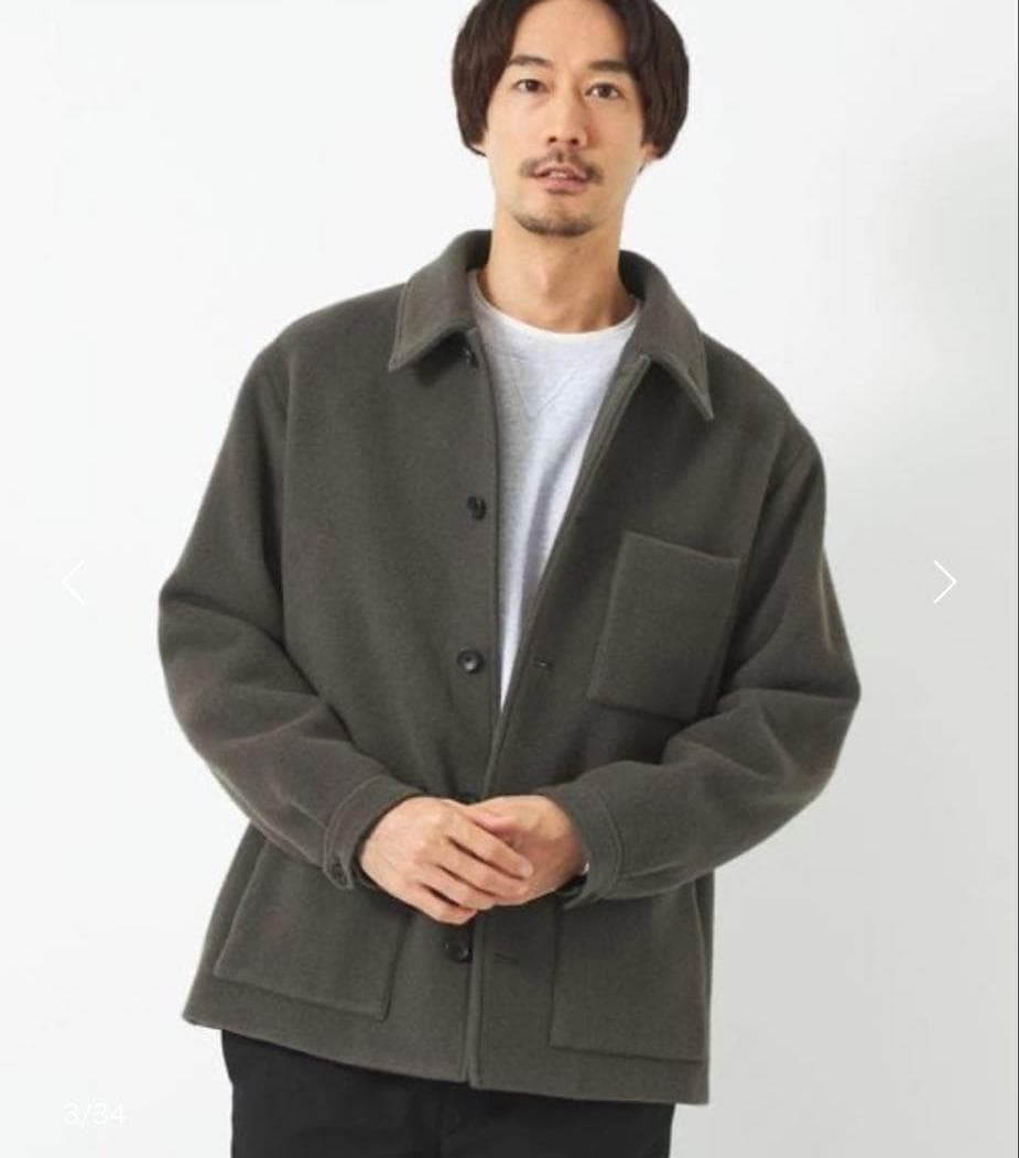 美品！グリーンレーベル SENTDALE WOOL カバーオール S オリーブ
