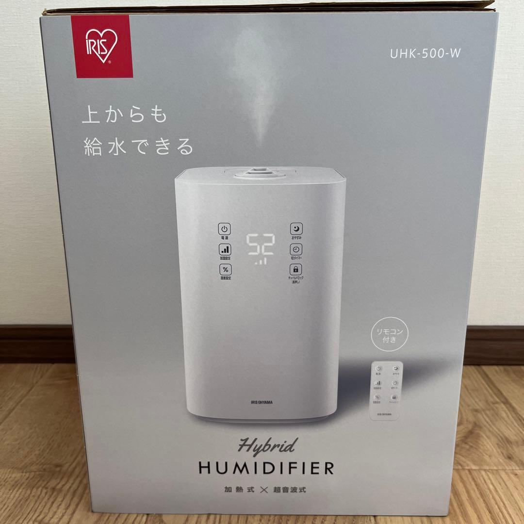 上給水ハイブリッド加湿器 UHK-500-W ホワイト 2022年製