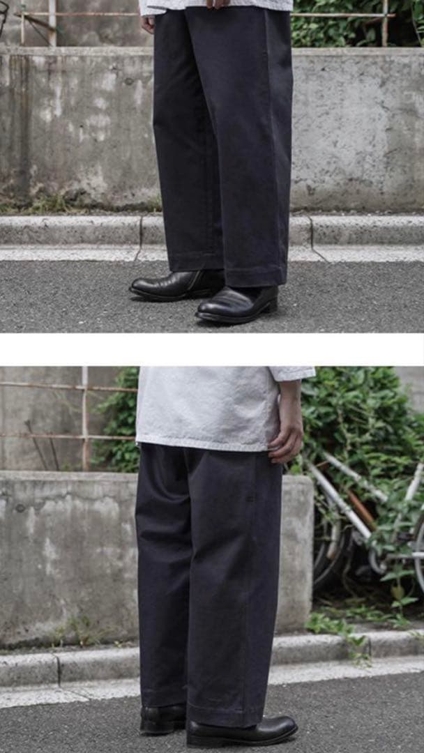 最終値下AURALEE WASHED FINX CHINO WIDE PANTS