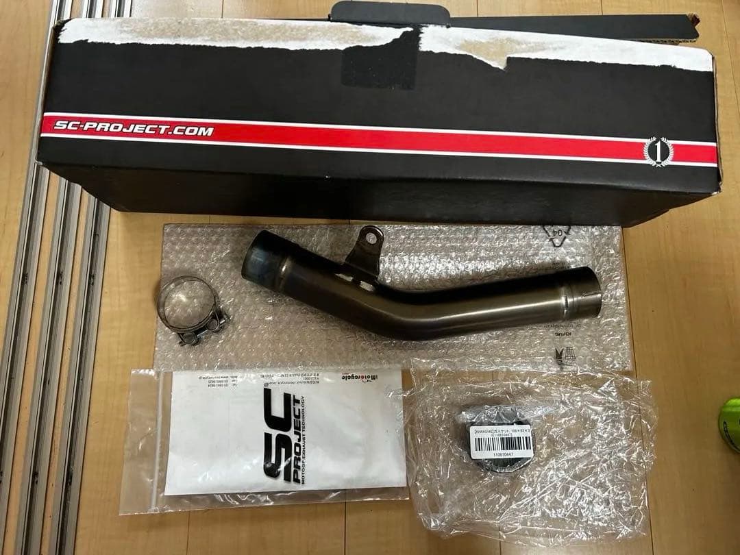 【美品】 ZX6R SC PROJECT フルチタン リンクパイプ/中間パイプ