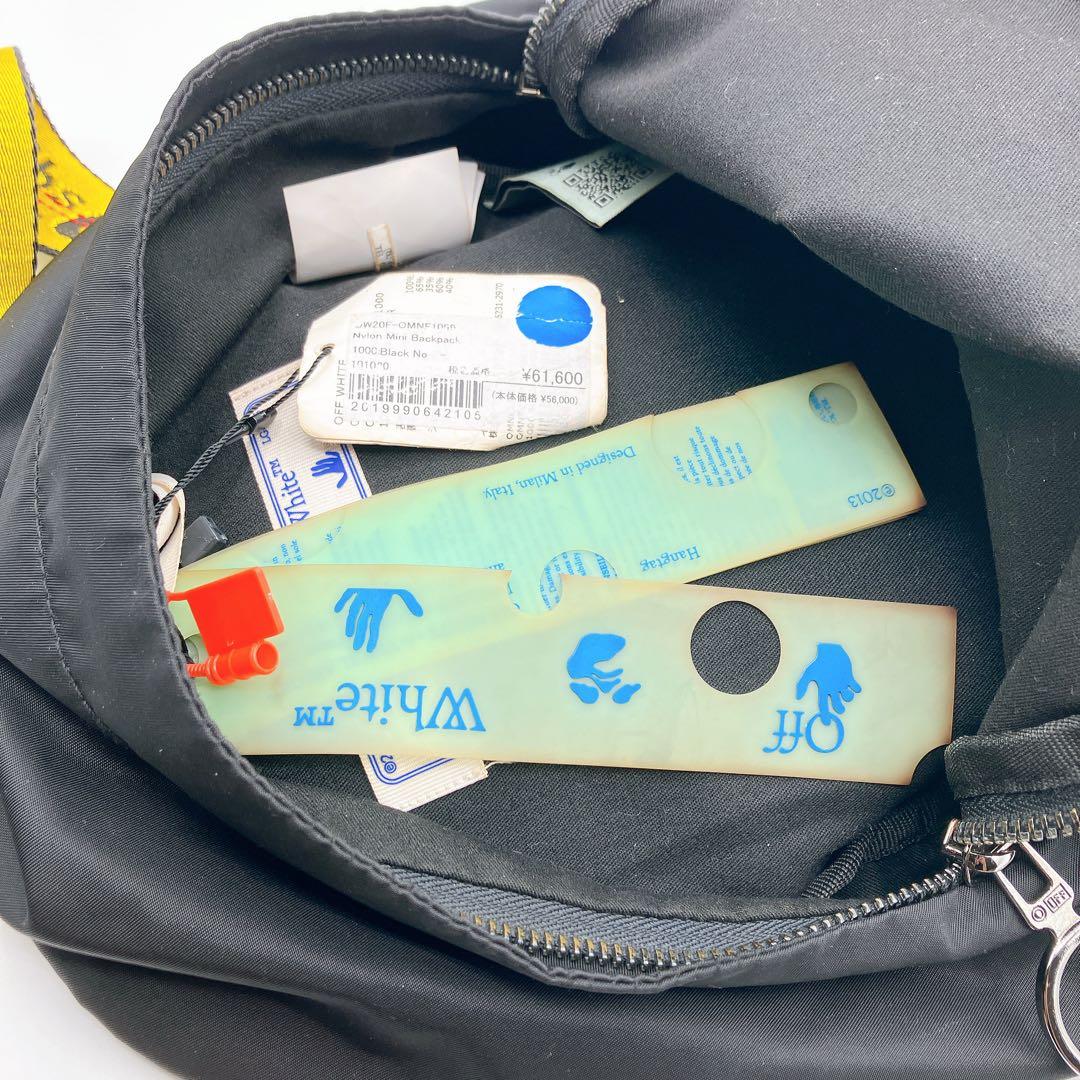 【タグ付き】オフホワイト　バックパック　リュック　インダストリアルストラップ