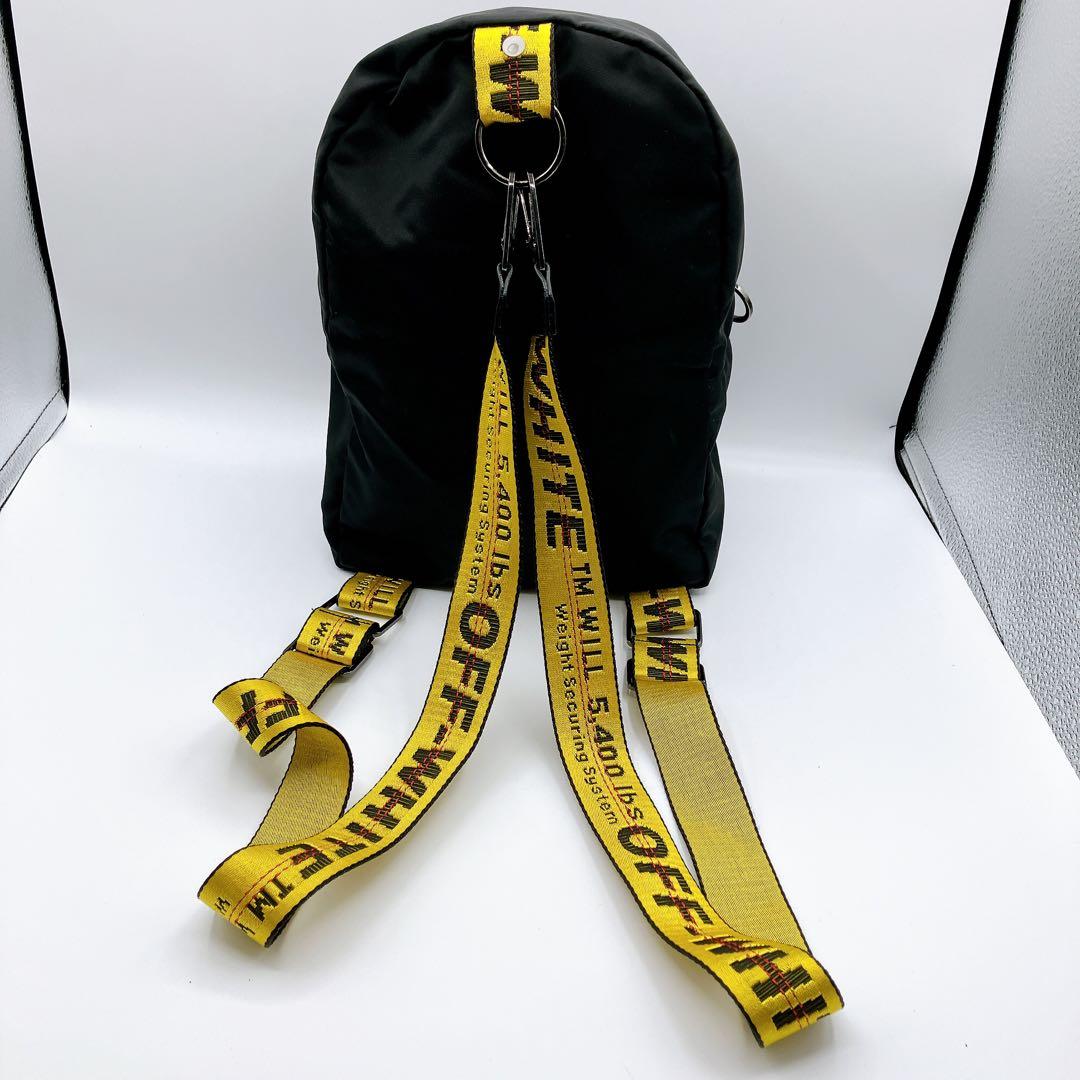 【タグ付き】オフホワイト　バックパック　リュック　インダストリアルストラップ