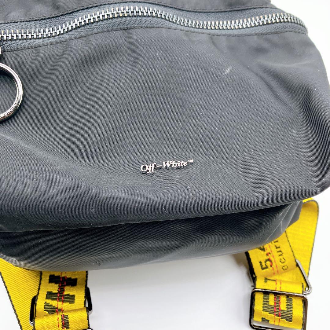 【タグ付き】オフホワイト　バックパック　リュック　インダストリアルストラップ