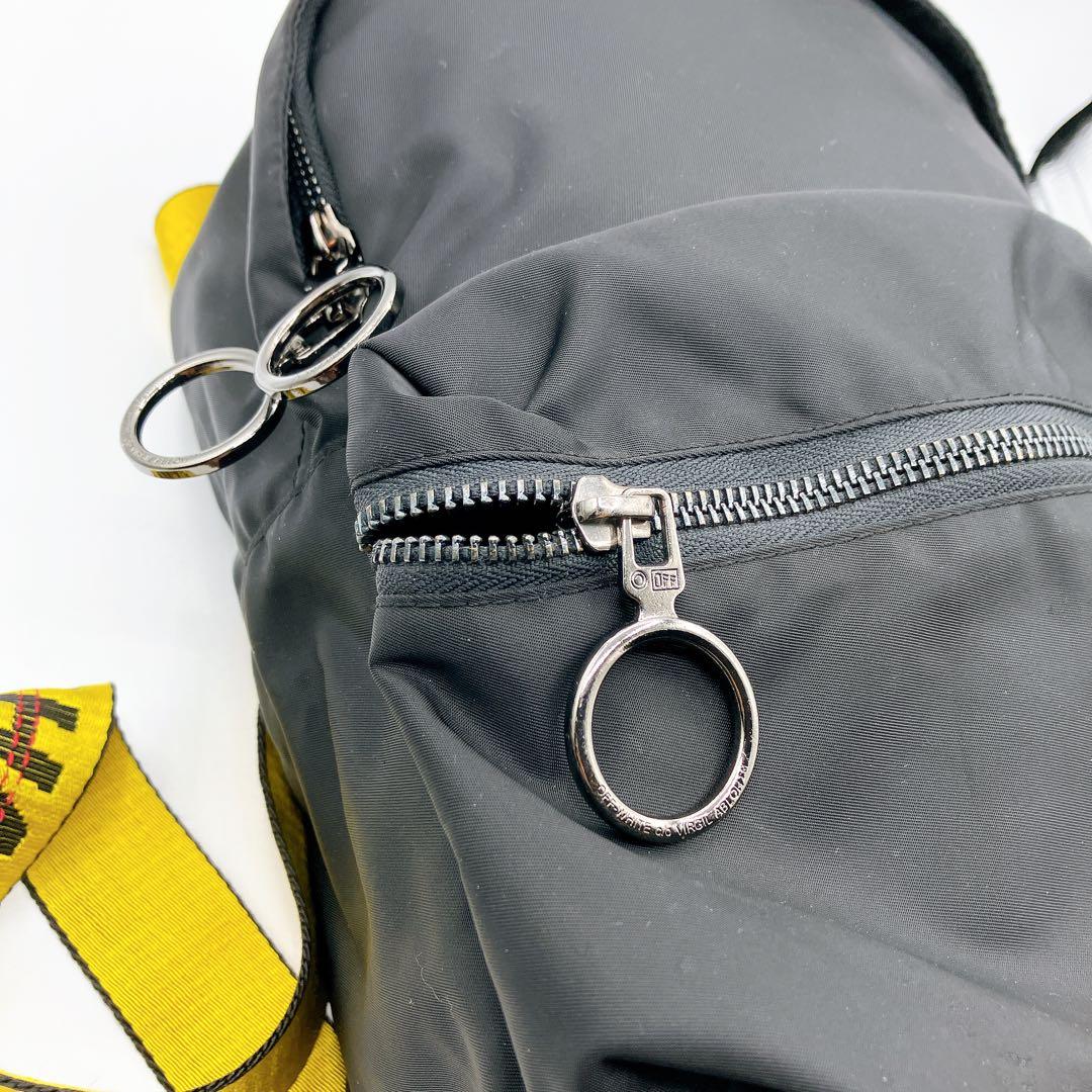 【タグ付き】オフホワイト　バックパック　リュック　インダストリアルストラップ
