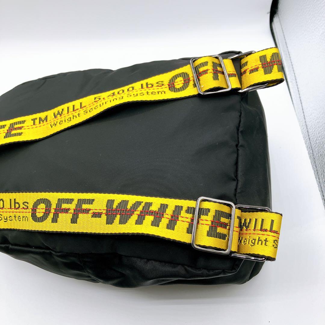 【タグ付き】オフホワイト　バックパック　リュック　インダストリアルストラップ