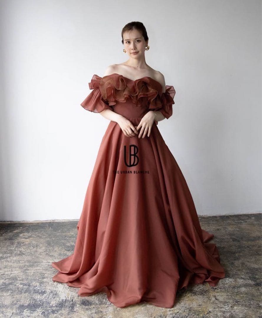 URBAN BLANCHE テラコッタカラードレス ファーストオーナー
