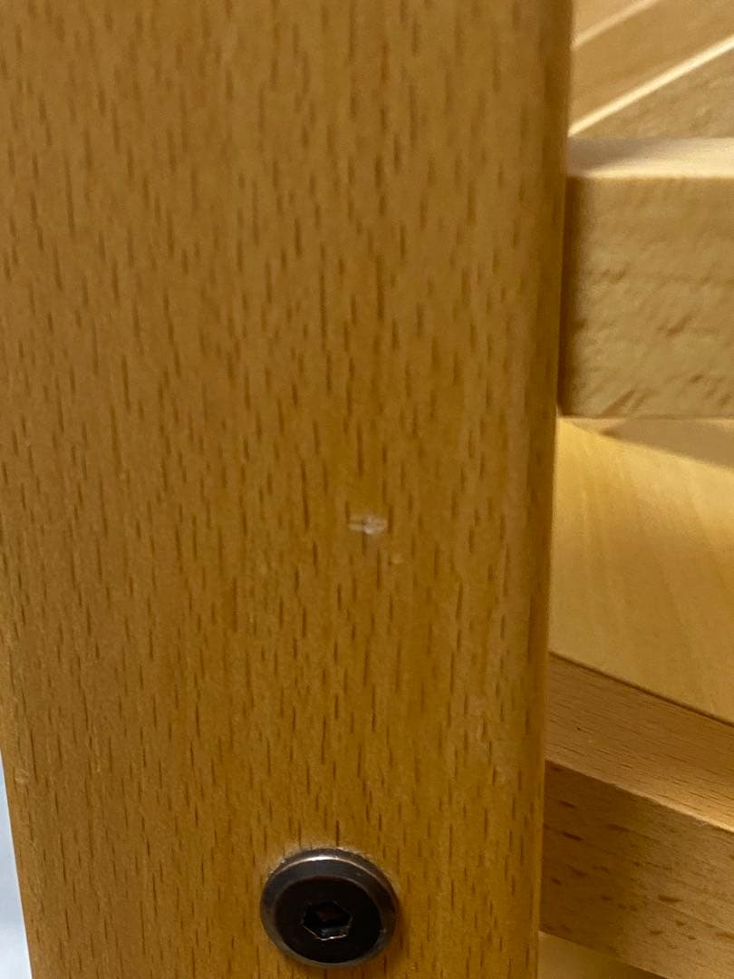 豊岡クラフト　木製 2段本棚 キャスター付き　ライトブラウン