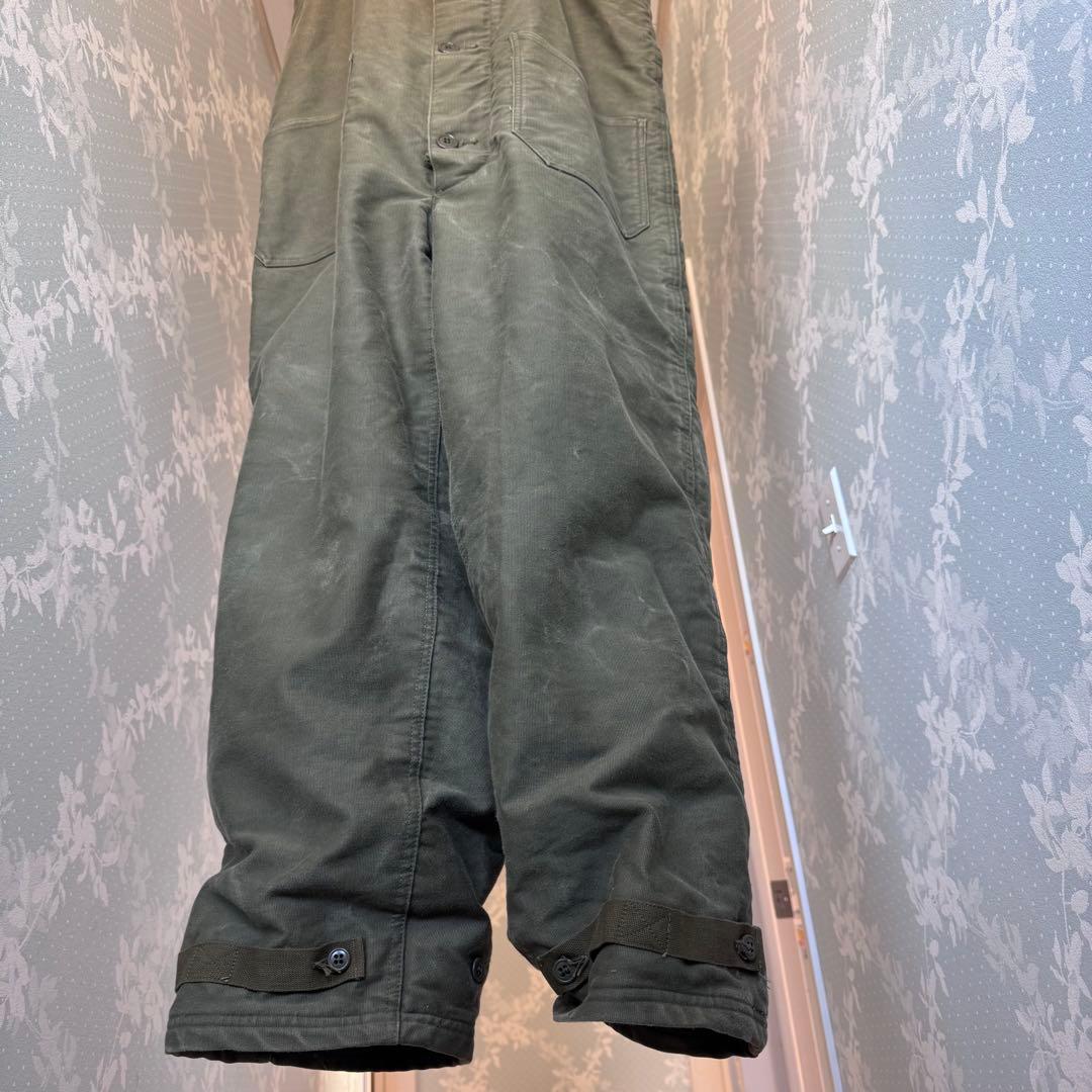 米軍実物50S U.S.NAVY N-1 デッキパンツ M オーバーオール