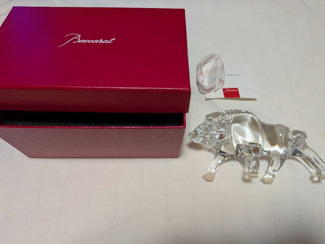 Baccarat　クリスタル　イノシシ　置き物