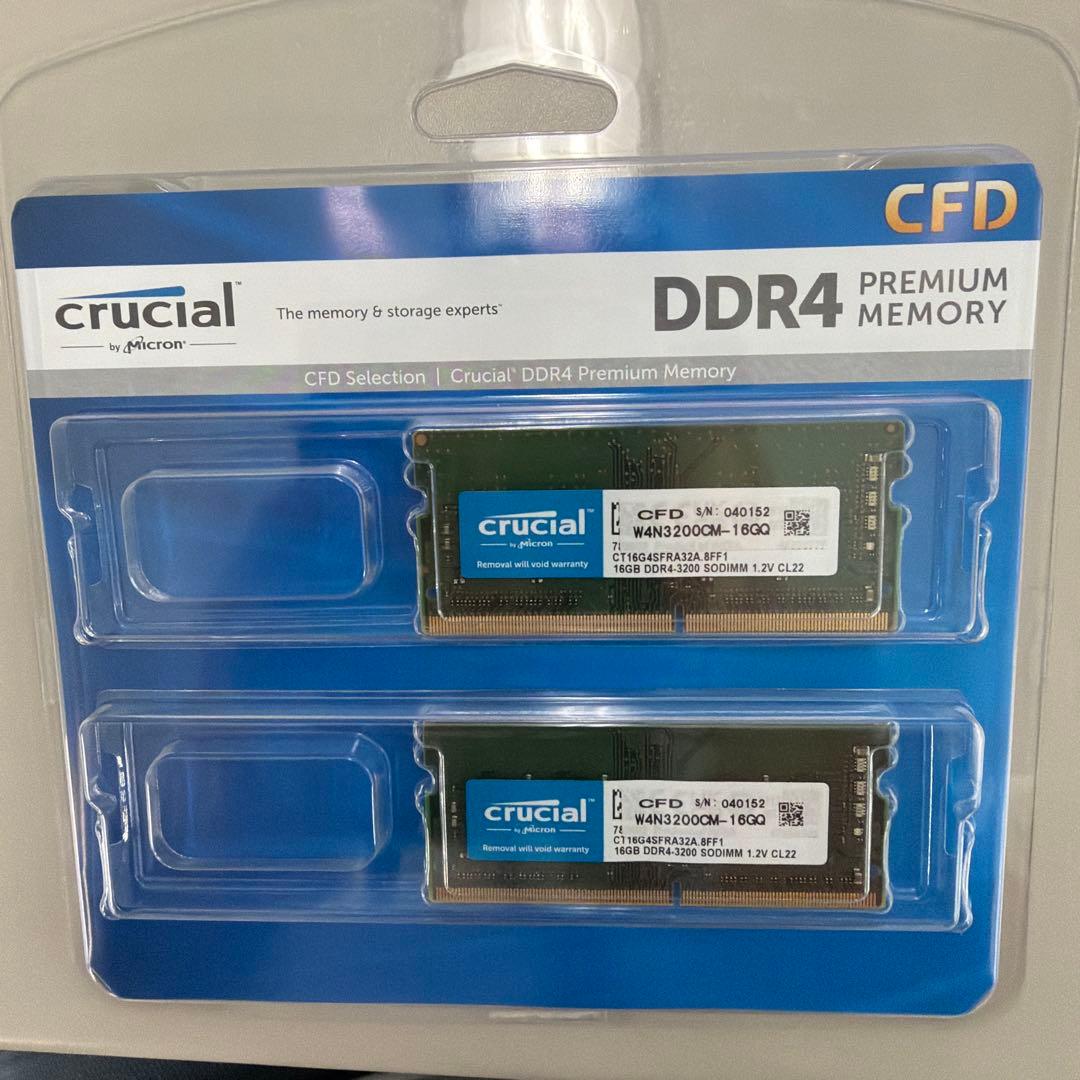 Crucial DDR4 16GB 3200MHz メモリー