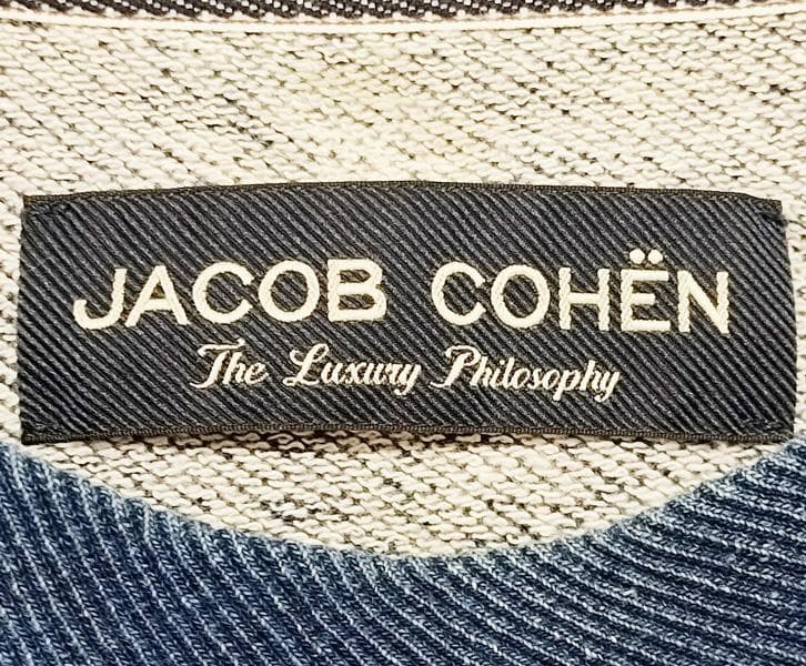 【古着】JACOB COHEN ヤコブコーエンスウェット トレーナー ブルー S