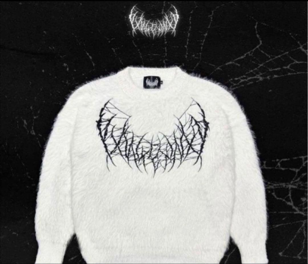 トップス YXNGBRATZ Logo Knit (White)