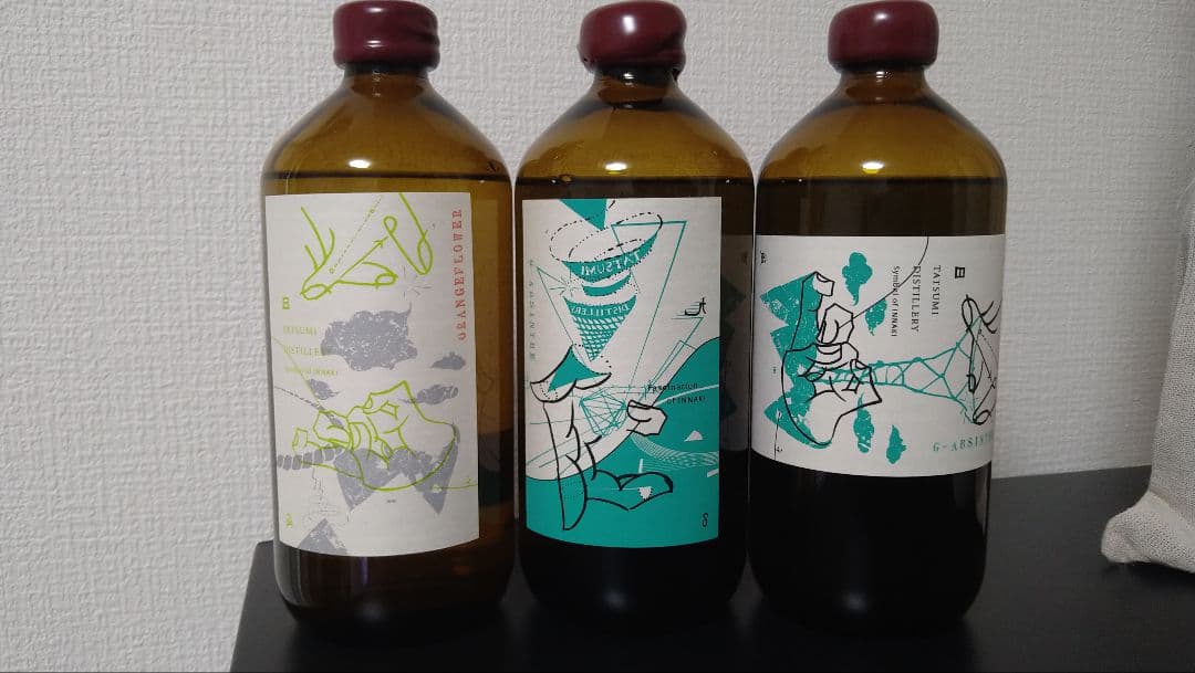 アルケミエ　辰巳蒸溜所　グリーンアブサン　オレンジフラワージン　3本セット未開栓