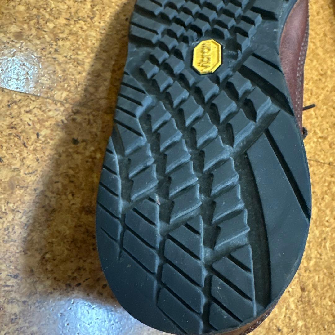 RUSSELLブラウン レザー モカシンシューズ