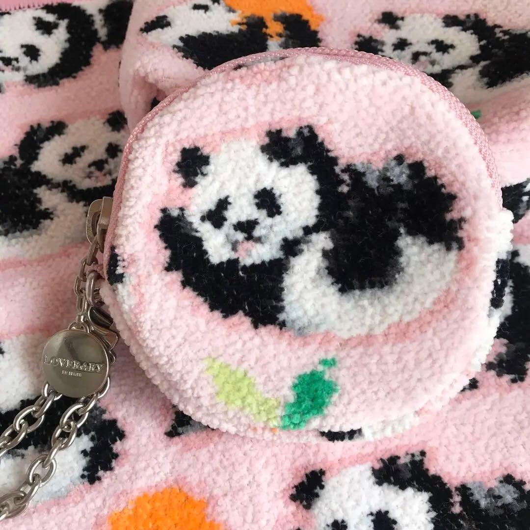 FEILER コロコロパンダ ハンカチ·ポーチ·サークルポーチ 3点set