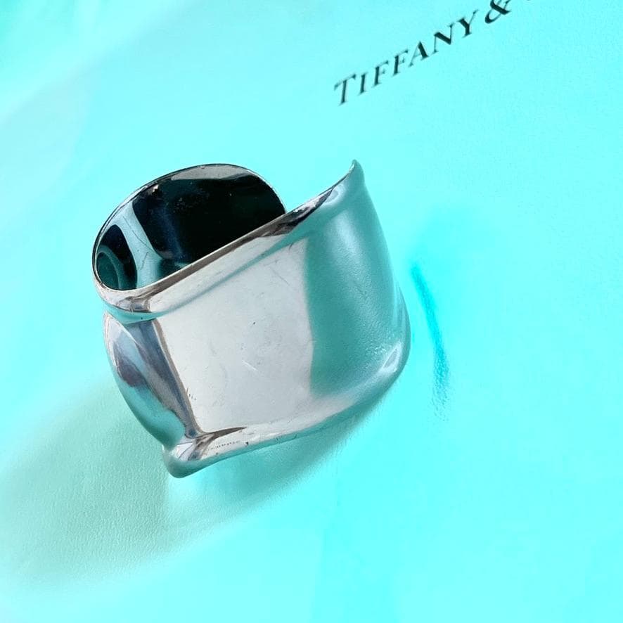 良品★Tiffany★ボーンカフ★右手★エルサペレッティ★バングル