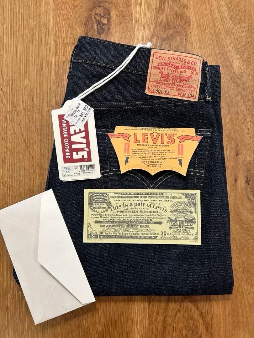 Levi's LVC 501XX 1955 W36 L34 リジッド