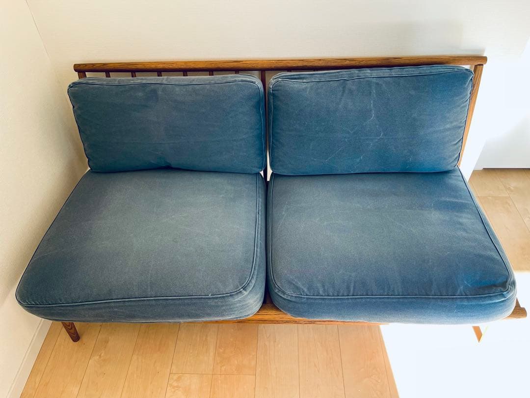 モモナチュラル　クラウドソファー　2人掛け