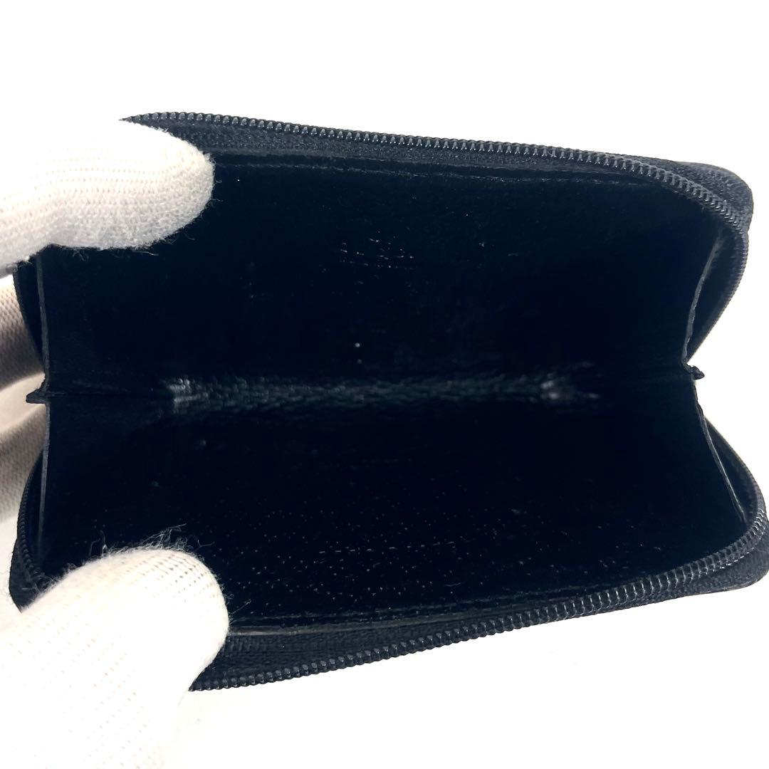 グッチ　ケース　ミニ財布　GGキャンバス　ロゴ　総柄　ラウンドファスナー