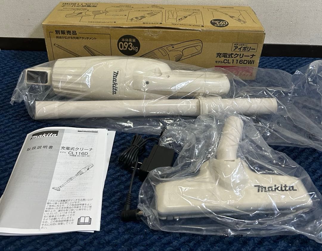 【新品未使用】マキタ(Makita) 充電式クリーナ　アイボリーCL116DWI