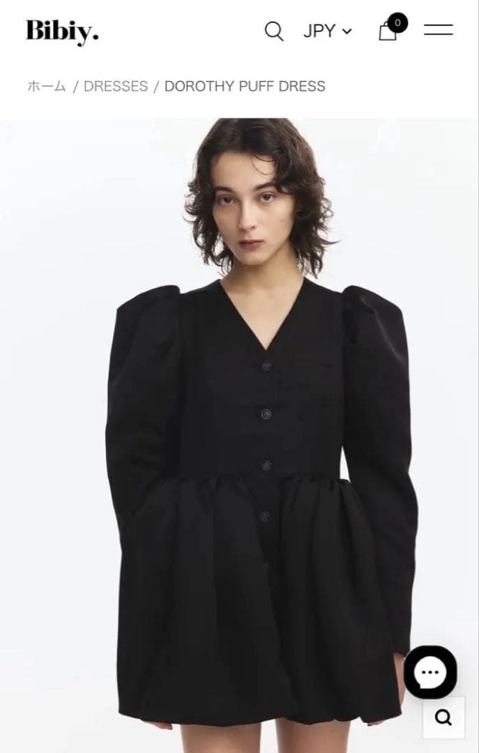 bibiy. Puff Dress ブラック新品