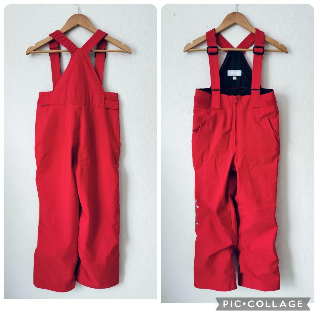 美品☆PHENIX ジュニアスキーウェア 上下 140 ノルウェーモデル 紺赤