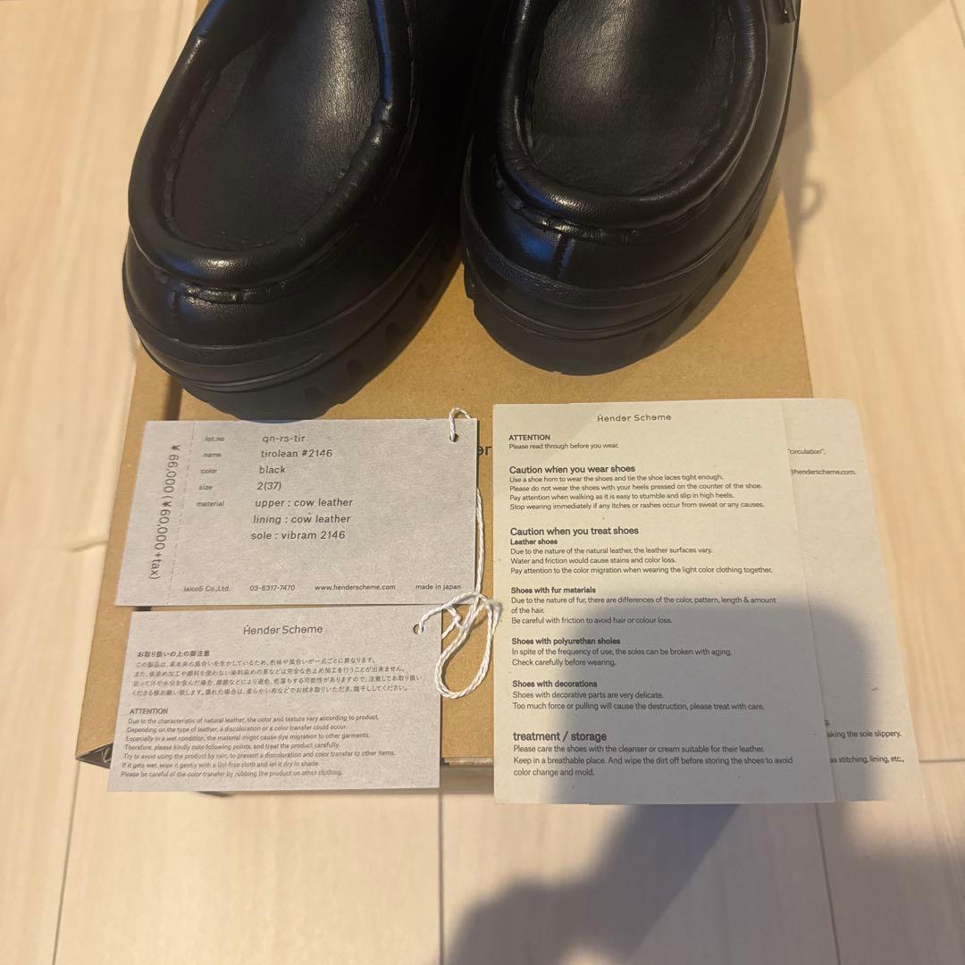 新品 hender scheme エンダースキーマ #2146 レザーシューズ