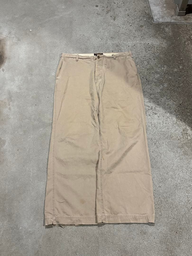 90s 希少　極太 アバクロ ワイド バギーチノパン 裾幅28