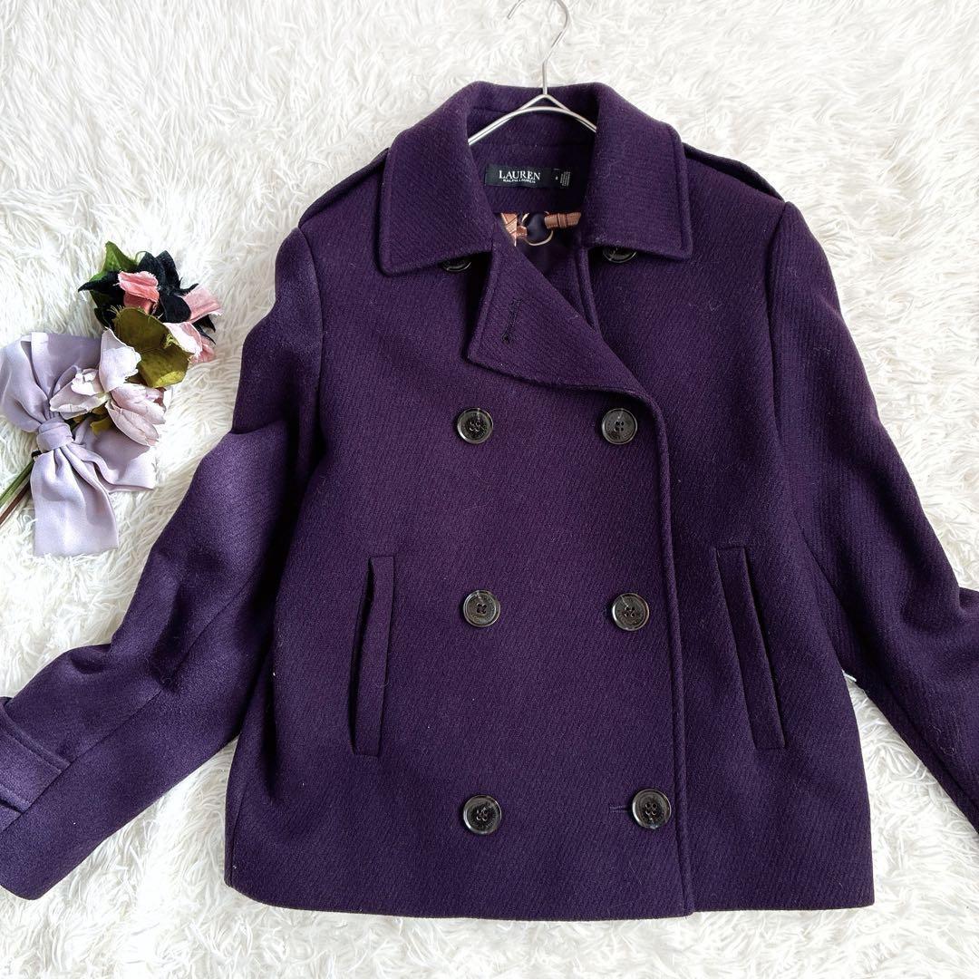 【希少柄】ローレンラルフローレン　馬具柄裏地Pコート綾織り　現行タグ　ピーコート