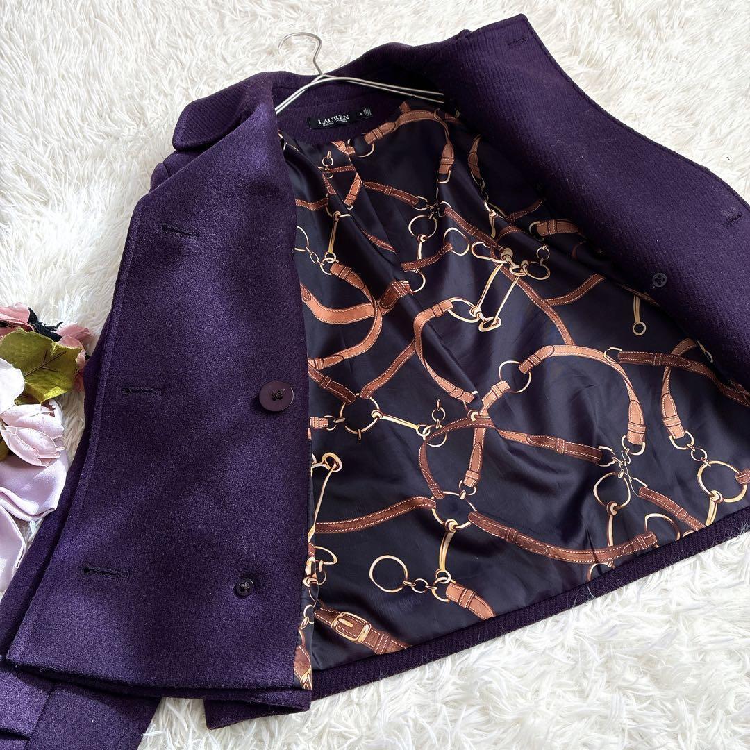 【希少柄】ローレンラルフローレン　馬具柄裏地Pコート綾織り　現行タグ　ピーコート