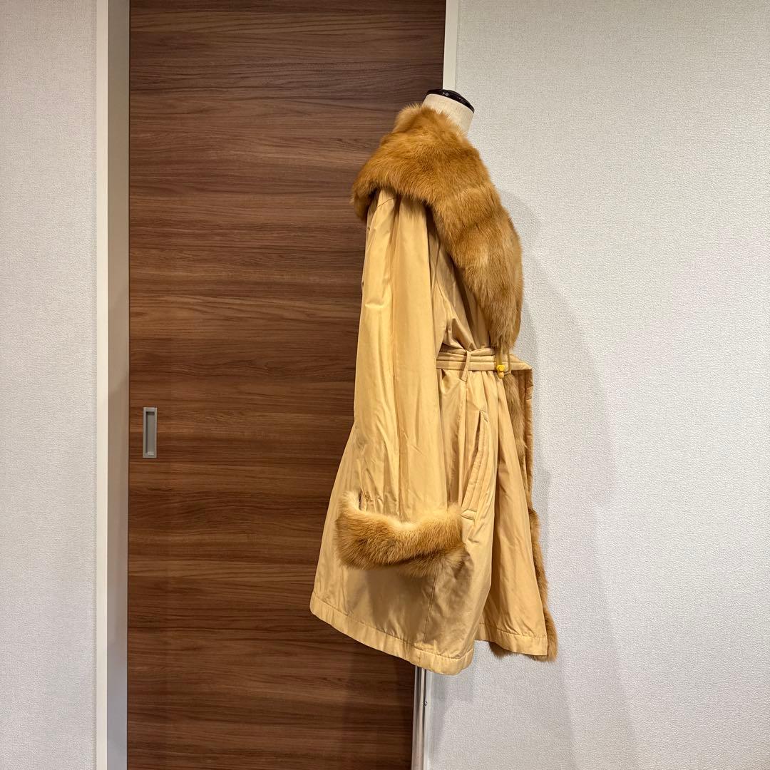 EMBA ファー付きコート　ジャケット