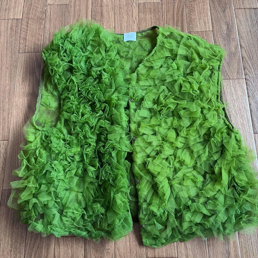 <超美品>IENA La Boucle チュールフリルBL