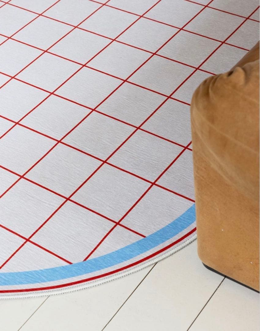 Ohouse BWTZラグ タイルチェック レッド 韓国インテリア160×240