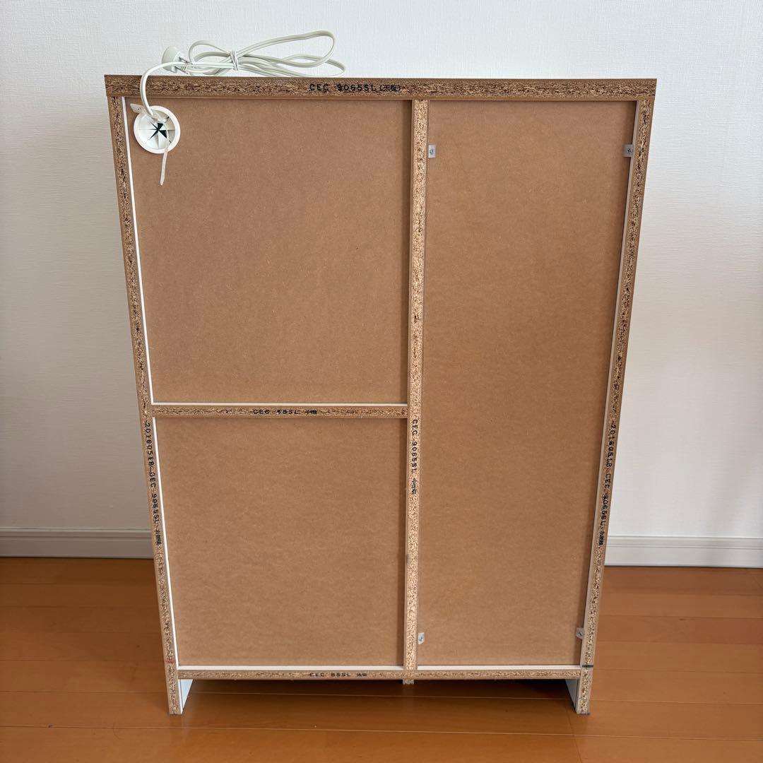 【即日発送】セルシナ カップボード ホワイト　レンジ台　食器棚　シンプル