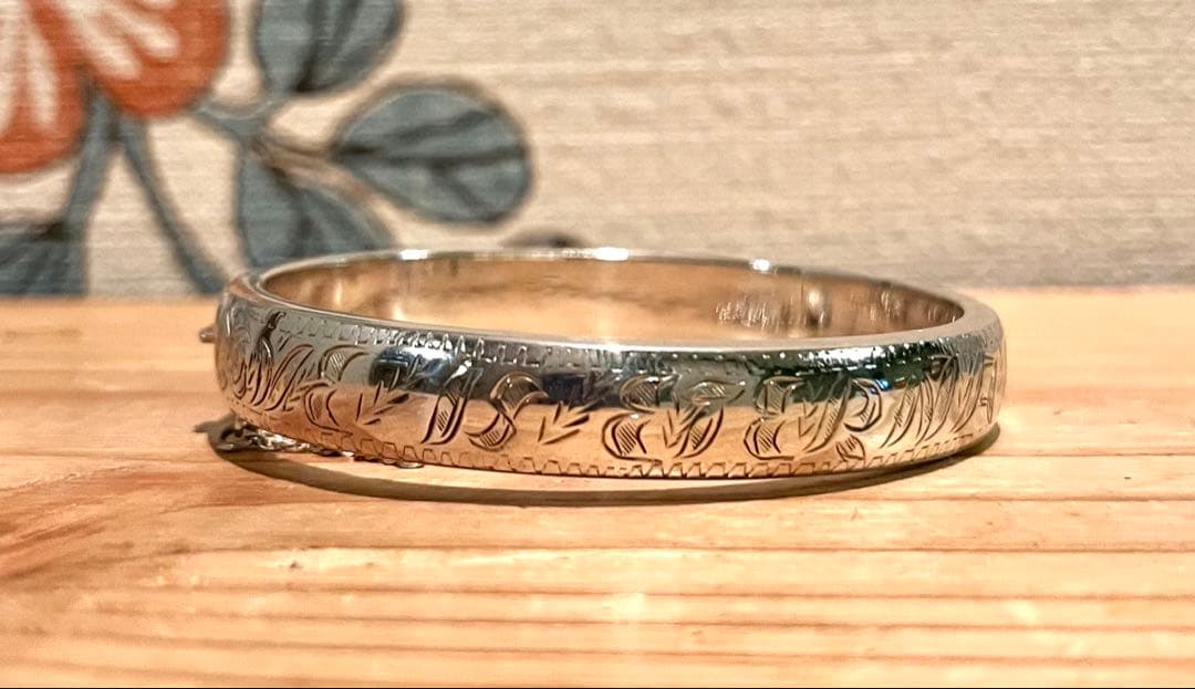 【agete】アガット シルバーバングル〈太〉