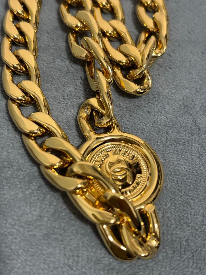 【美品】シャネル CHANEL ベルト ココマーク ヴィンテージ　チェーンベルト