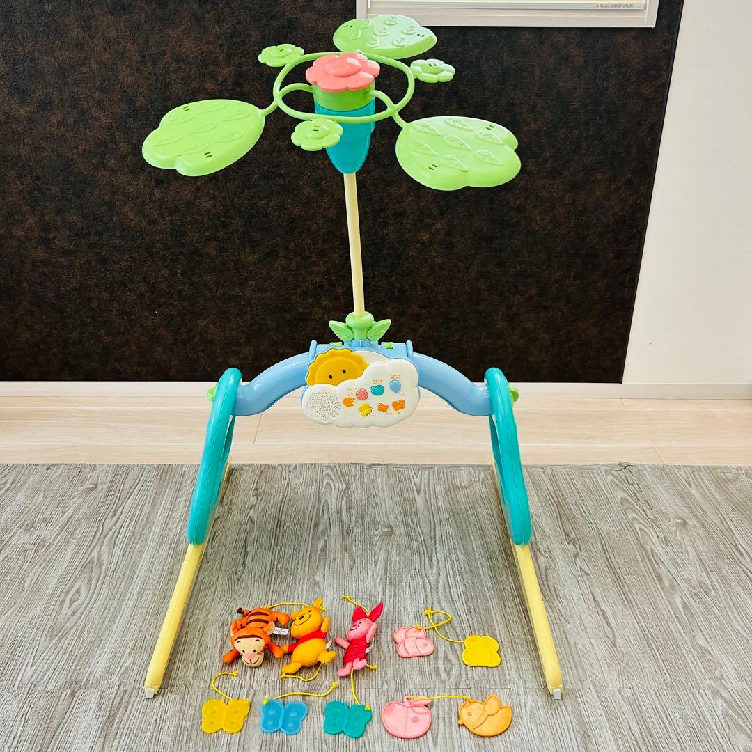 【美品　欠品なし】タカラトミー くまのプーさん 6WAYジムにへんしんメリー