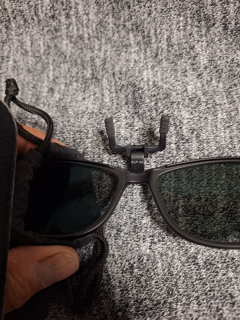 TALEX クリップオン偏光サングラス ブラック