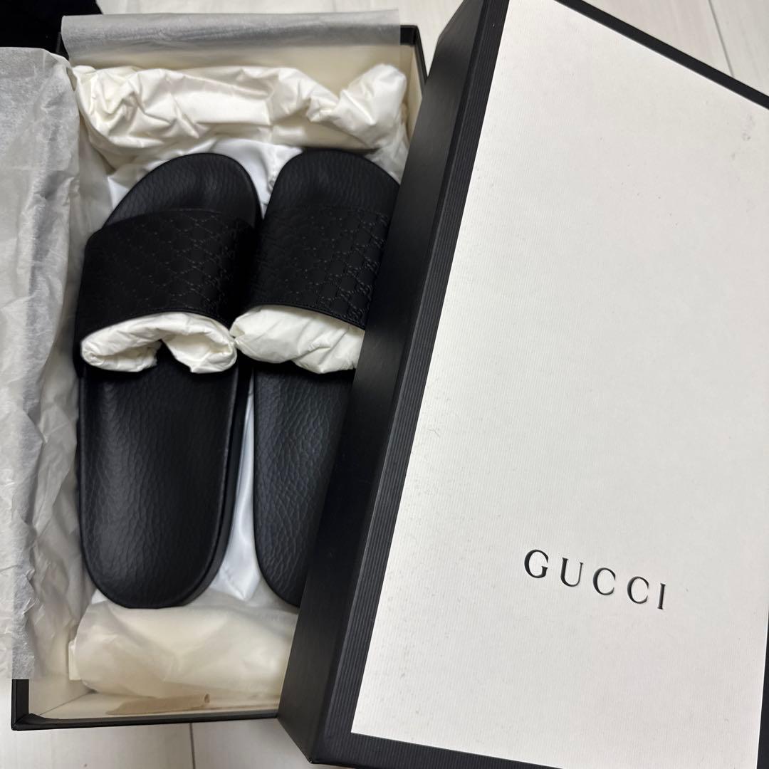 GUCCI ブラック サンダル　シティサンダル