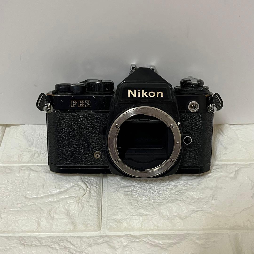 Nikon ニコンFE2 フィルムカメラ ブラックボディ【動作未確認】