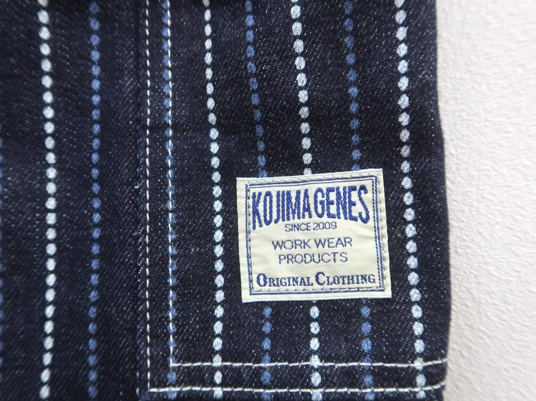 3401 美品 児島ジーンズ バイカラーウォバッシュペインターパンツ【G】.