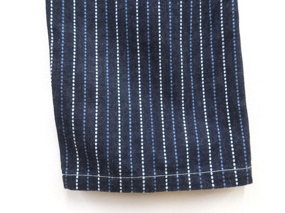 3401 美品 児島ジーンズ バイカラーウォバッシュペインターパンツ【G】.