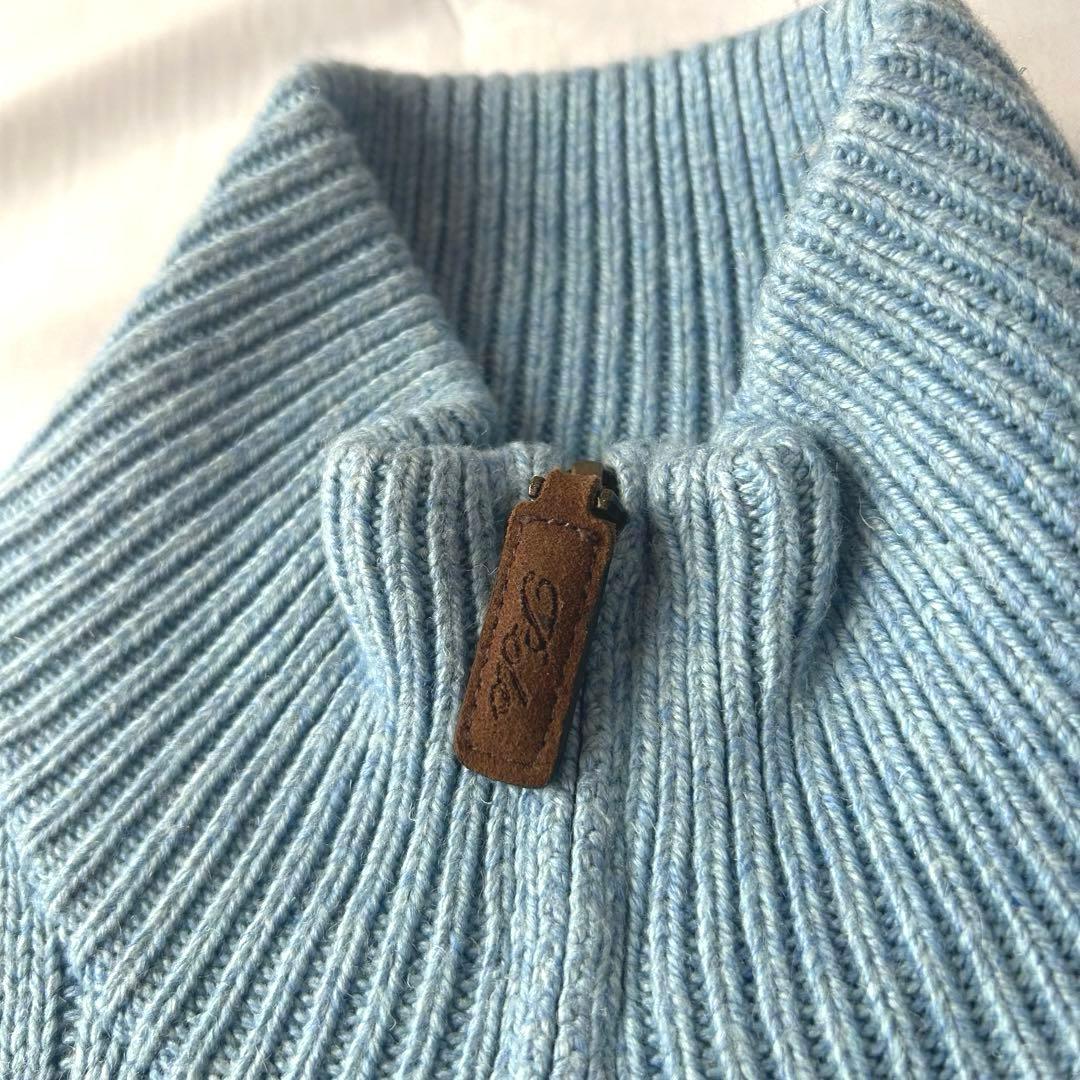 ポロラルフローレン ケーブルニット ハーフジップ セーター ポニーロゴ シルク