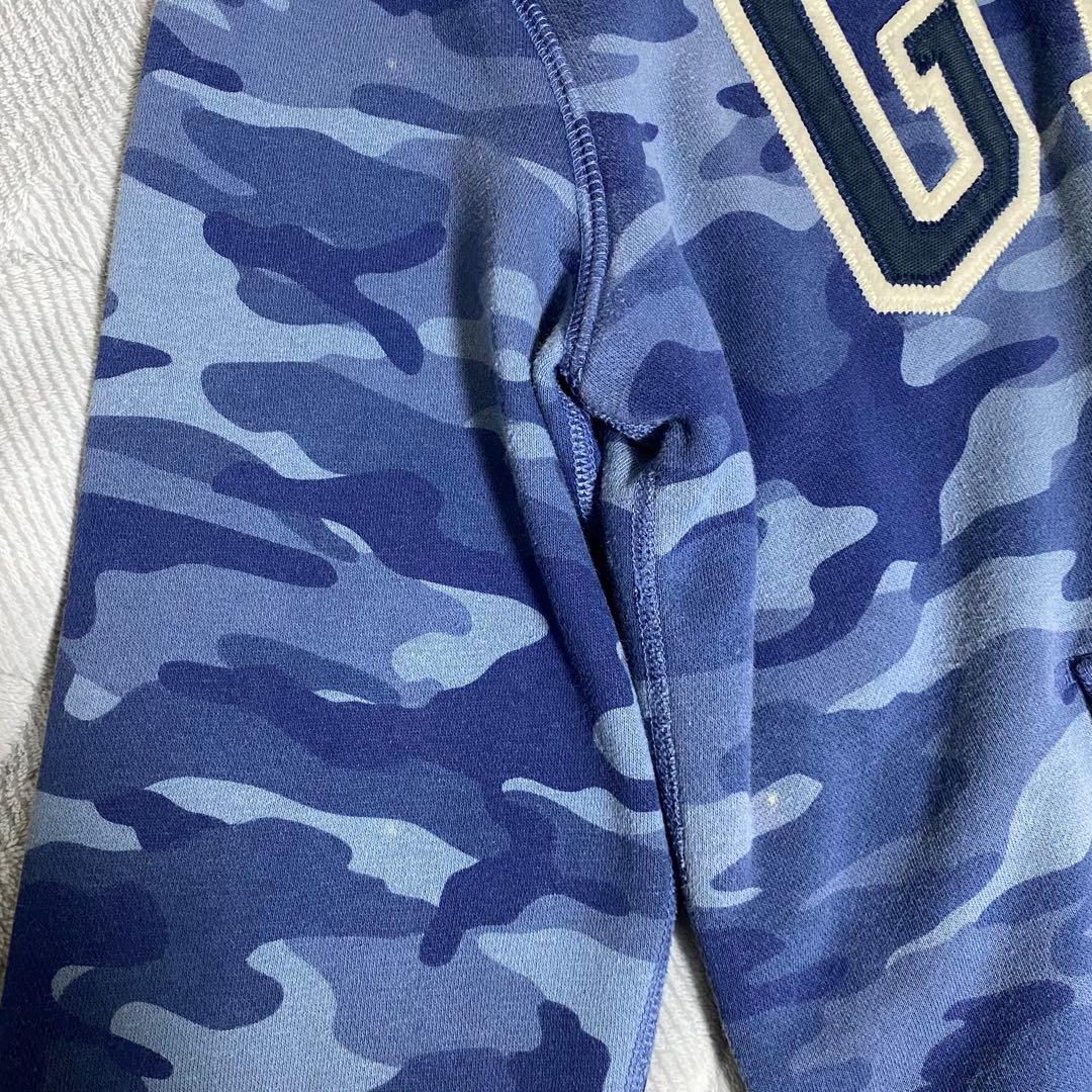 y2k GAP フルジップ パーカー 迷彩 平成ギャル グランジ 裏ボア